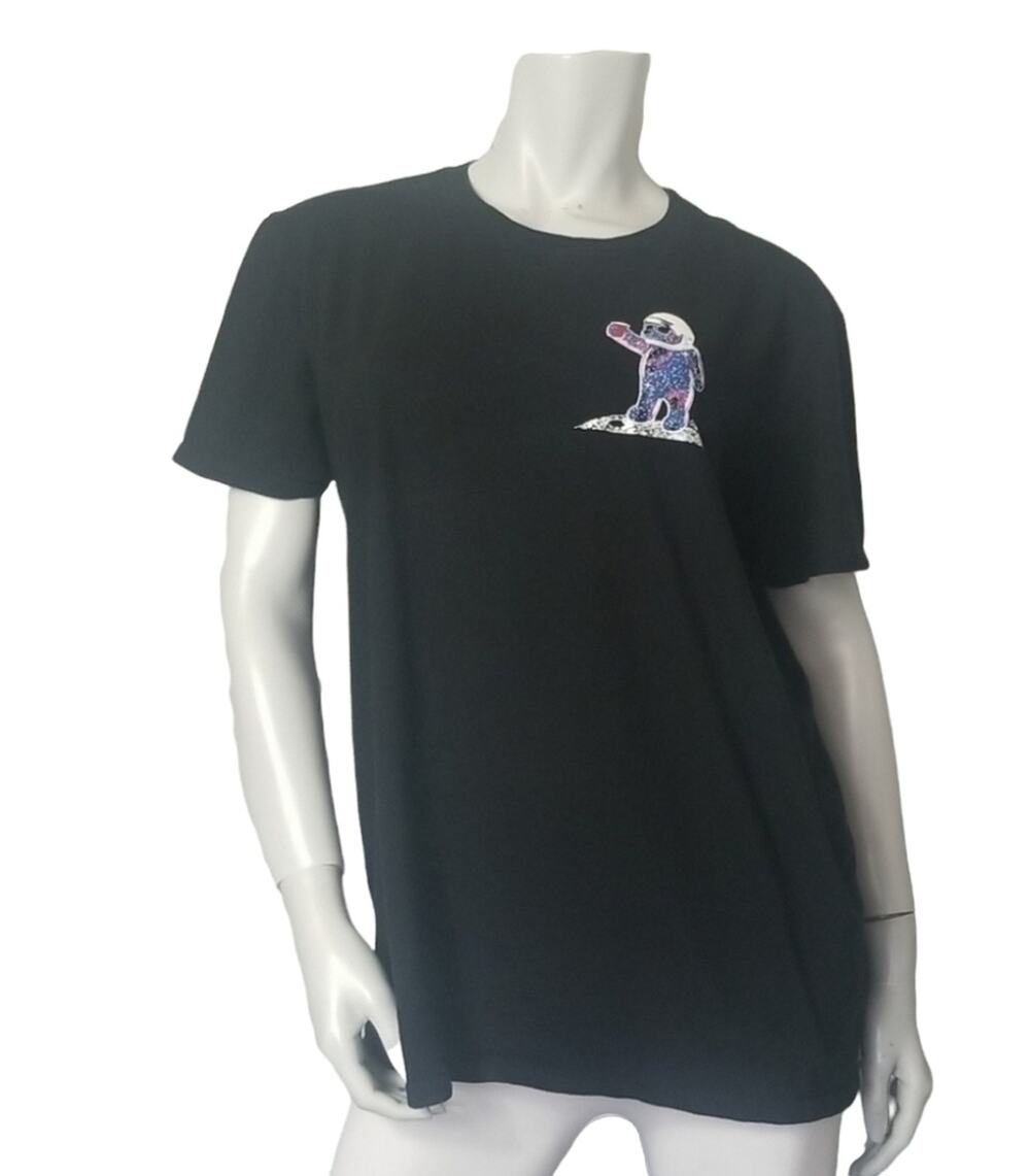Riot Society Womens Large Tee T Shirt Astronaut Polar Bear Solo Cup Black Unisex